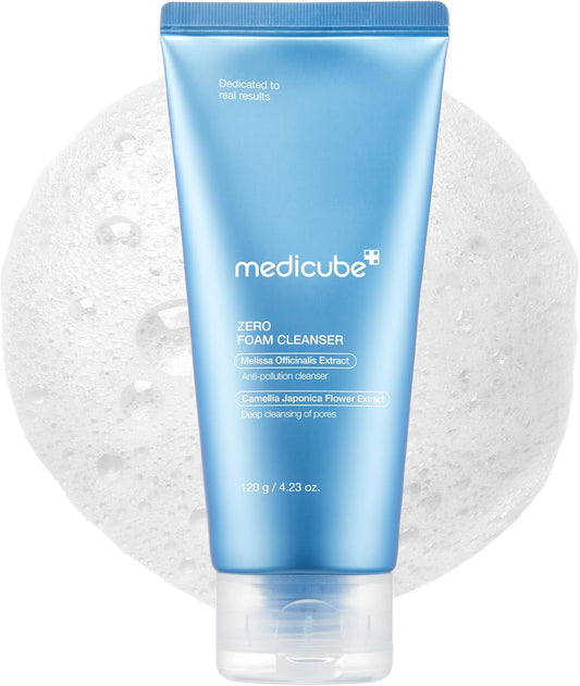 medicube Zero Foam Cleanser for Sensitive Skin - Sebum Control, Moisture Balance, and Pore Minimization | Korean Skincare 120g